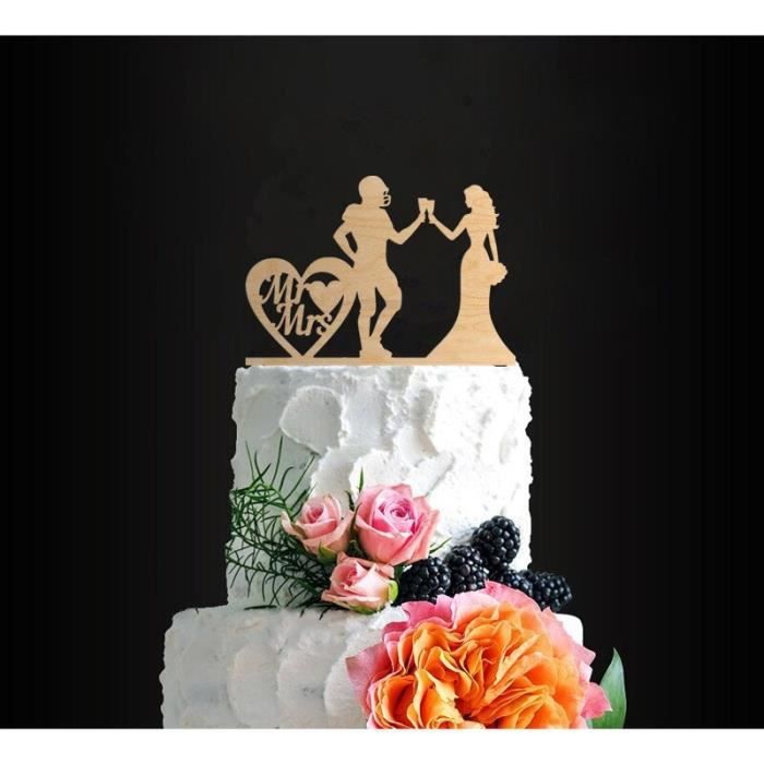 Decoration De Fete Decoration De Gateau A Theme De Voyage En Bois Decoration De Gateau De Mariage Type 7 Standard Shipping Cdiscount Maison