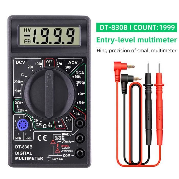 Multimètre numérique, ohmmètre multimètre portable pour la maintenance  informatique pour l'inspection électrique - Cdiscount Bricolage