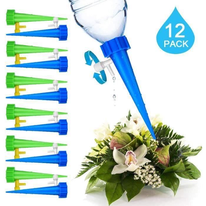 Kit De 12 Pics D'Arrosage Automatique Réglables Pour Plantes - Système Goutte à Goutte 15 Jours | BODYA