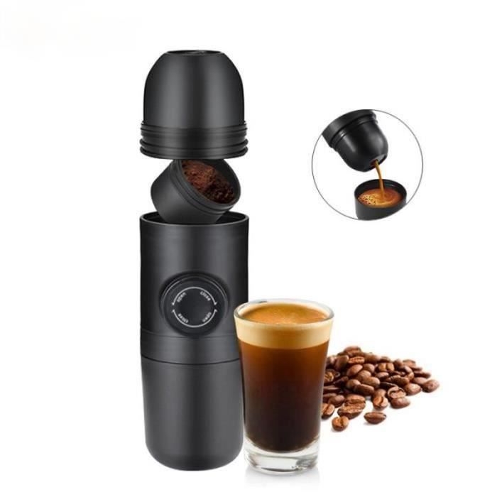Machine à Expresso Portable Noir Pour Le Camping Voyage La Randonnée En Plein Air La Maison Et