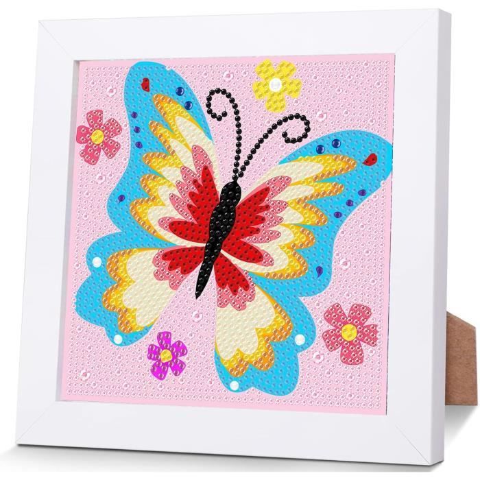 16 Kits Peinture Diamant 5D Papillon Jardin – Décorations Extérieures DIY Papillons Scintillants
