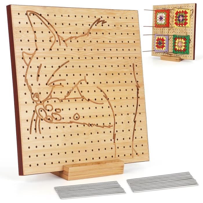Planche De Blocage Pour Crochet Et Épingles, Tableau De Blocage Carré Pour GrandMère, Planche