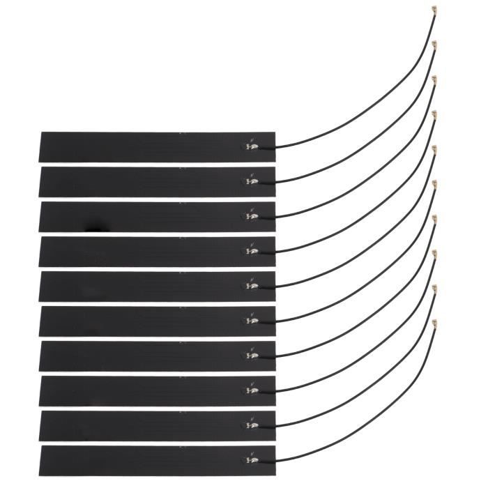 Antenne WiFi U.FL Double Fréquence 2.4G/5G Pour Cm4 - Lot De 5 Pièces, Longueur 9 Cm, Interface U.FL - 3