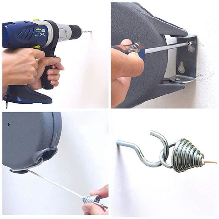 Corde à Linge En Polyester Robuste De 15 M - Corde à Linge Polyvalente