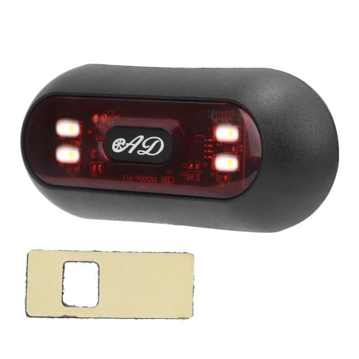 Voyant Lumineux LED Clignotant Rouge 24V DC - Boîtier Métal étanche, Filetage 8mm - Pour Chantier, Automobile, Signalisation (XD8-2)