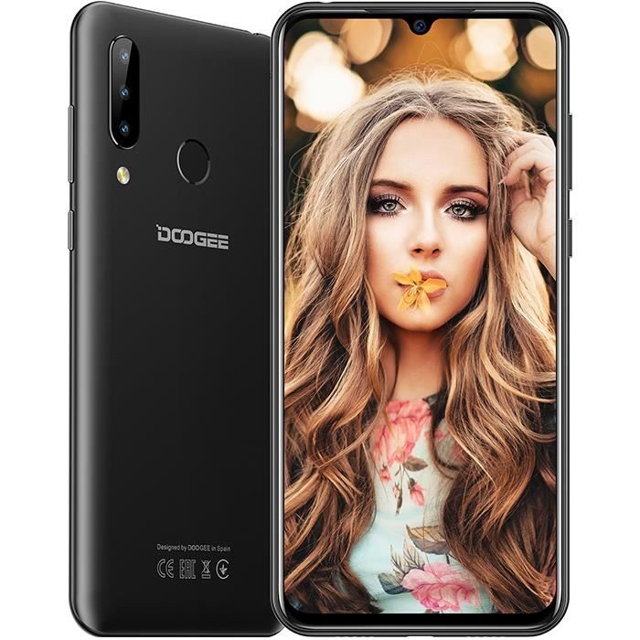 Vente Téléphone portable Smartphone 4G Debloqué DOOGEE N20 4Go RAM 64Go ROM 6.3" FHD+ Écran goutte d'eau 4350mAh batterie Téléphone portable Noir pas cher Vente Téléphone portable Smartphone 4G Debloqué DOOGEE N20 4Go RAM 64Go ROM 6.3" FHD+ Écran goutte d'eau 4350mAh batterie Téléphone portable Noir pas cher