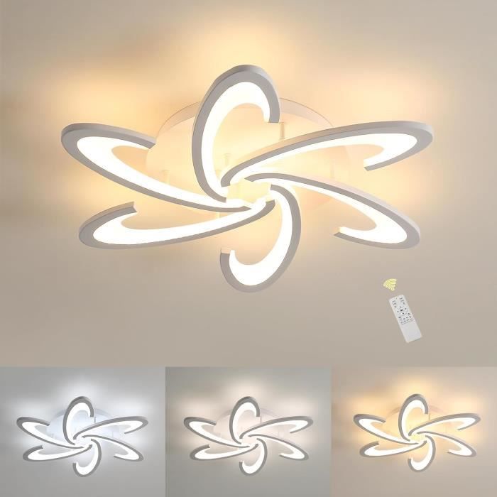 32w plafonnier led, plafonnier nuage créatif, télécommande dimmable