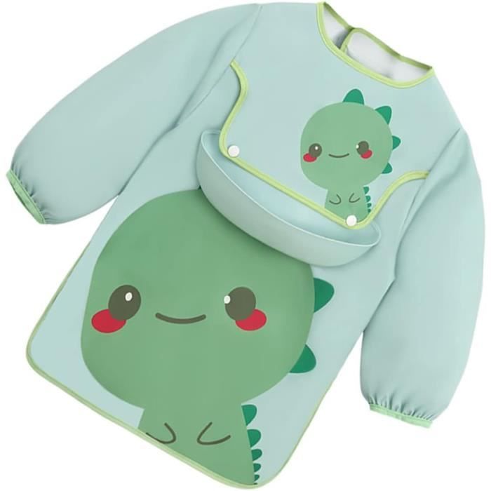 Bavoirs Bebe avec Manches, Bavoir Manches Longue Bebe Bavoir