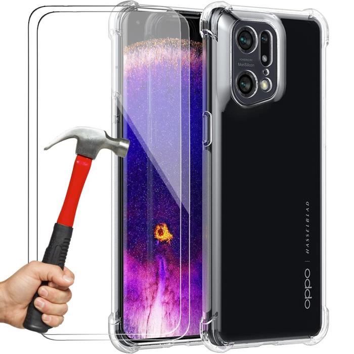 BORYA Cover per OPPO Find X5 Lite 5G, Silicone Antiurto Ultra Sottile PC+TPU Custodia, Militare Antigraffio Case con Magnetico Metallo Supporto e Protezione Fotocamera. Nero