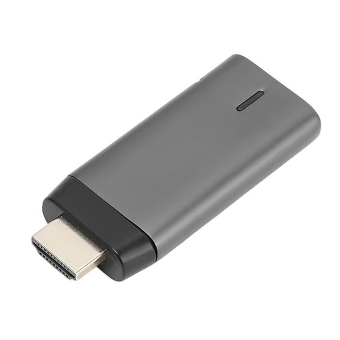 Adaptateur d'affichage HDMI sans fil, dongle WiFi 1080p, adaptateur de mise en miroir d'écran pour iOS/Android/Windows/Mac, prend en charge