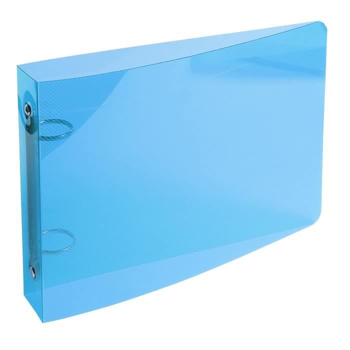 10 Classeur pour fiches bristol 125x200 2 anneaux 25mm polypropylène  Crystal colours - Bleu - Cdiscount Beaux-Arts et Loisirs créatifs