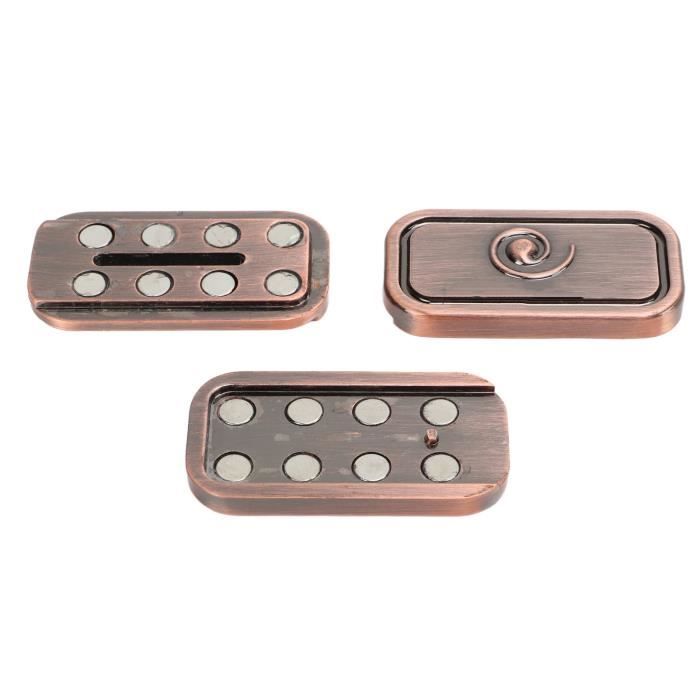 Hojalis – Slider Fidget En Métal – 2 Pièces – Poker EDC – Anti-stress Magnétique – Pour Adulte Et Adolescent