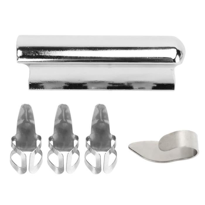 Barre De Slide Guitare Acier Inoxydable - Pour Dobro, Lap Steel, Guitare Hawaïenne - Or
