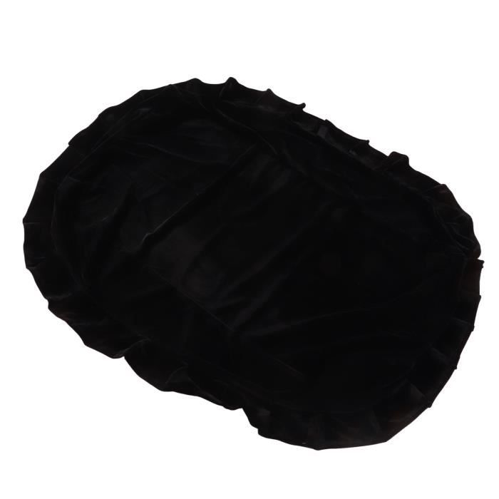 Housse De Banc De Piano Extensible Noire - Polyester, 60x40 Cm, Protection Anti-poussière Et Rayures