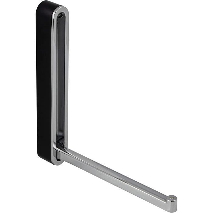 Crochet Mural (noir), 5 Pièces, Porte-manteau Mural Pratique Avec Vis, Double Crochet En Métal