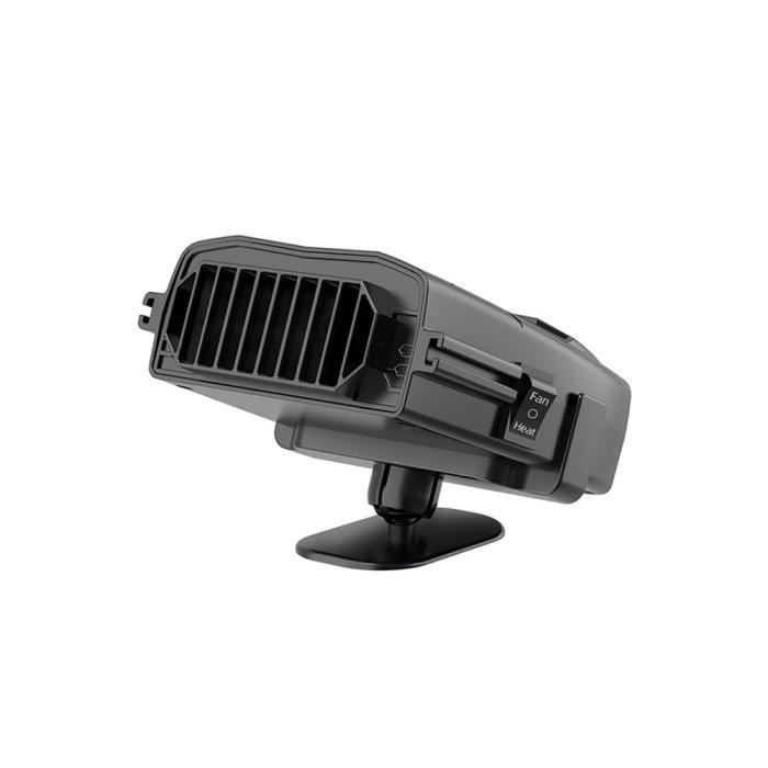 12V Chauffage radiateur de tableau de bord refroidissement et dégivrage  réglable à 360° (Noir) - Cdiscount Auto