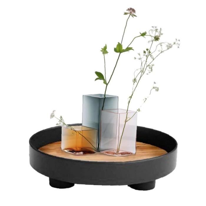 Plateau Décoratif En Cuivre Vintage – Multifonction Pour Bijoux, Desserts, Service | Design Élégant Avec Poignées