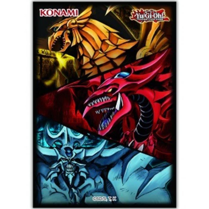 Yu-Gi-Oh! Konami Protège Cartes Sleeves Small x50 Les 3 Dieux Egyptiens  Neuf - Cdiscount Jeux - Jouets