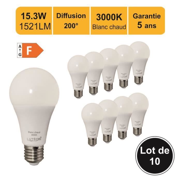 Par 30 13 W = 100 W DEL Spotlight Es Vis en Ampoule E27 Lampe Économie D'énergie
