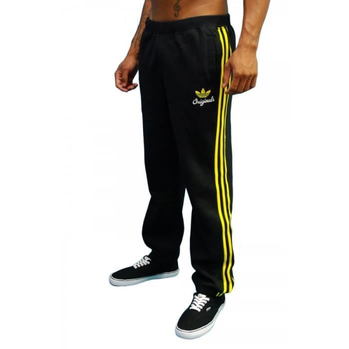 survetement adidas gris jaune