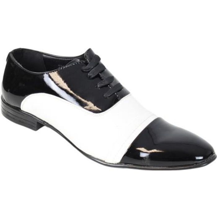 chaussures vernies noires pour homme