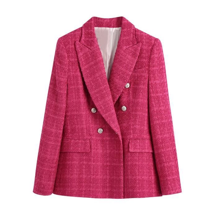Veste tweed femme rose outlet