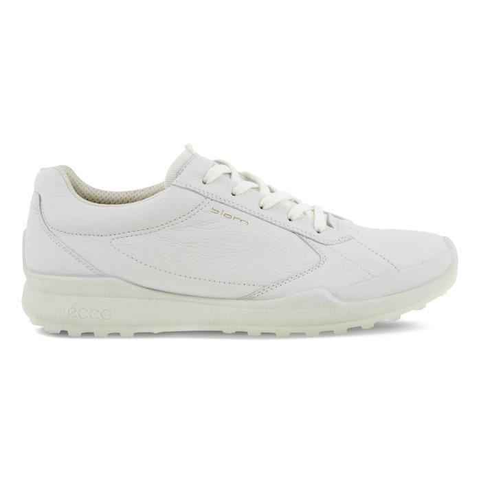 chaussures de golf de golf sans crampons ecco biom hybrid - white - 42