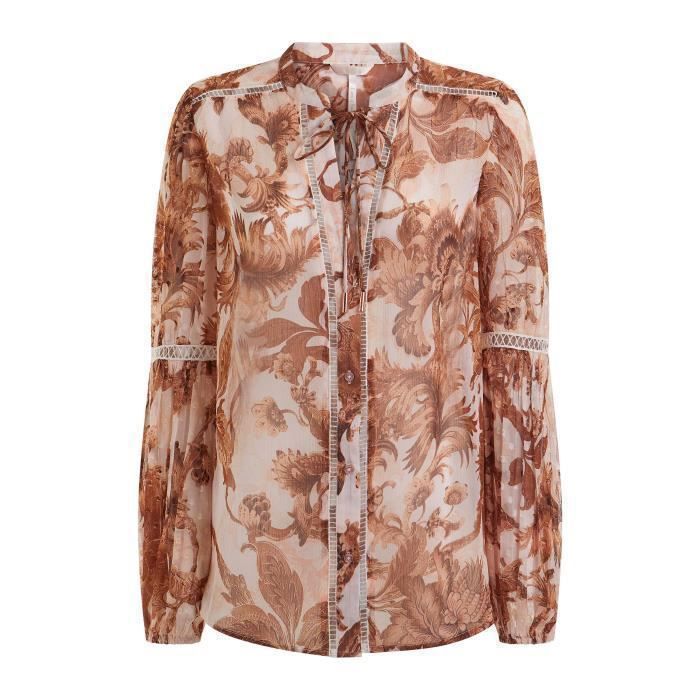 Blouse femme Guess Josette porcelain floral pri XS Porcelain