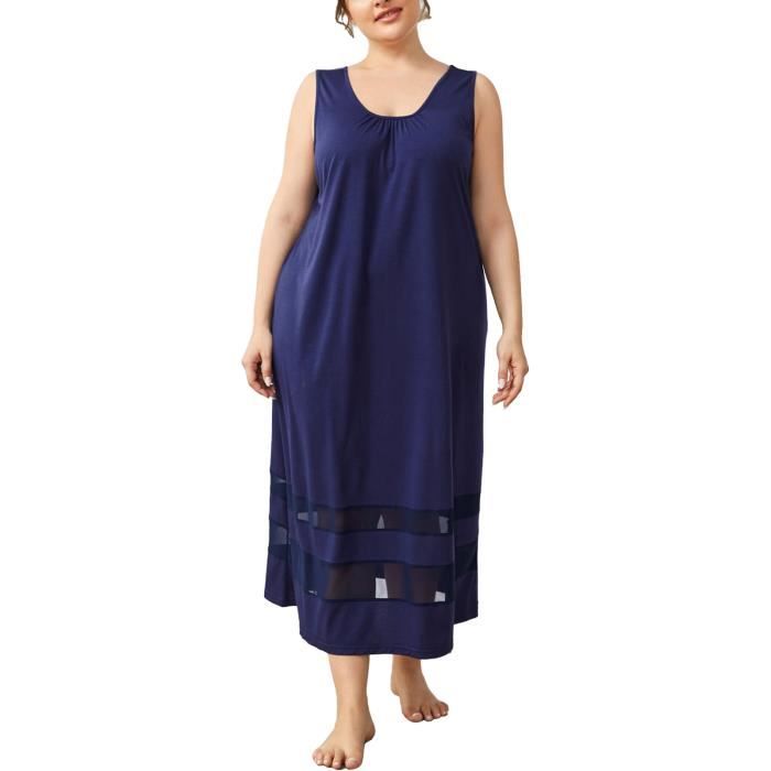 Dilwe Chemise de nuit pour femme Femmes surdimensionn Longue