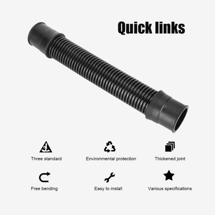 Tuyau Aspirateur Souple 28 Mm Intérieur / 34 Mm Extérieur – Longueur 1 à 8 M, EVA Écologique, Remplacez Votre Tube