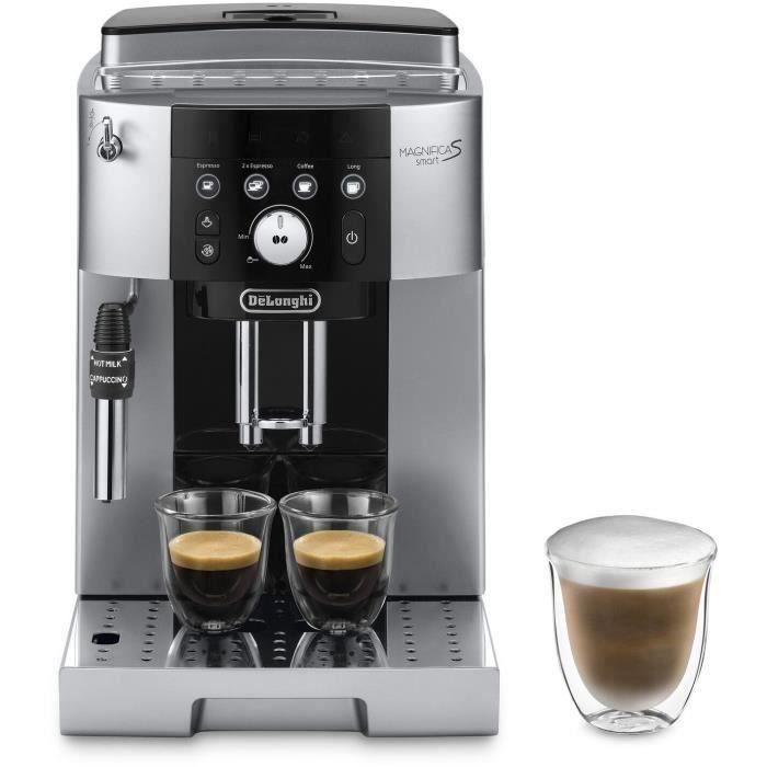 Machine expresso broyeur - DeLonghi - Magnifica S smart - ECAM250.23.SB - 4 recettes - Noir argenté