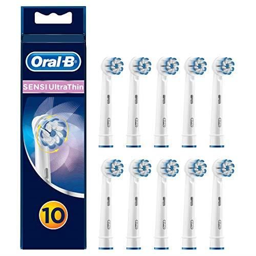 Brossettes de Rechange ORAL B Sensi Ultrathin 10 pièces Élimine 100% de plaque Gencives saines