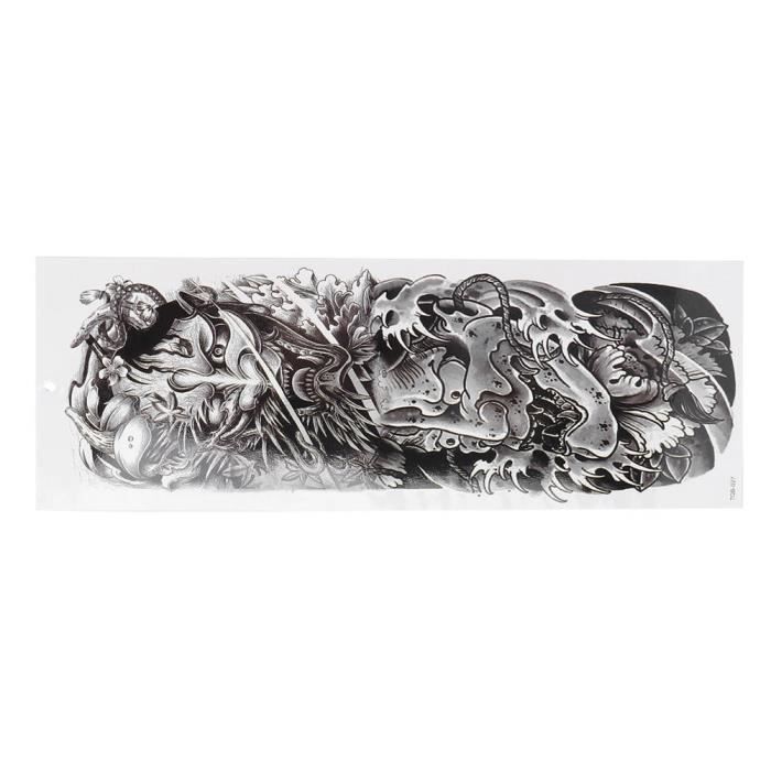 Brassard Tatouage Temporaire Tribal Noir - Étanche Autocollant Bras Polynésien - Neuf Générique