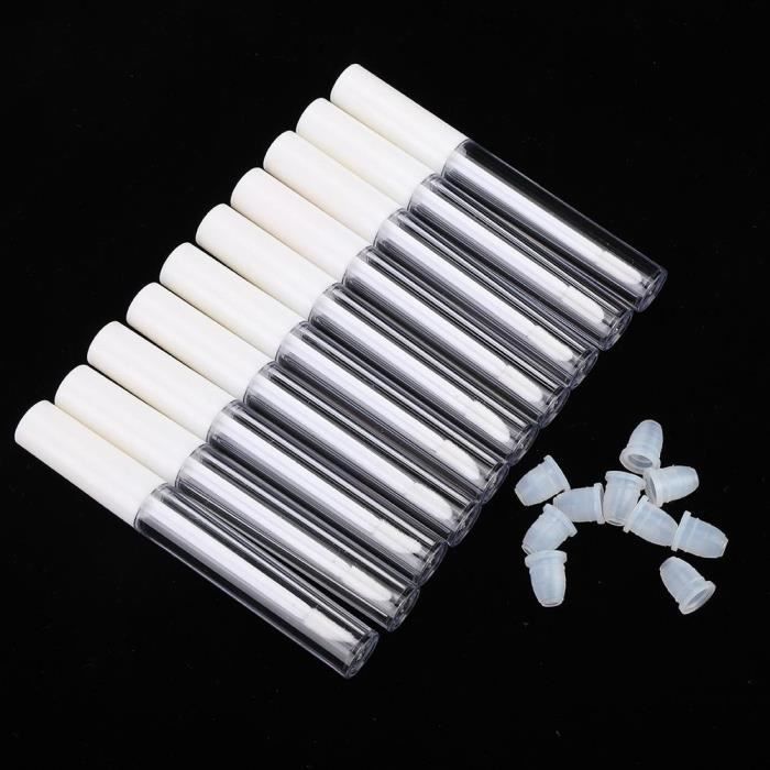 50 Pièces Tubes à Lèvres Vides Plastiques Rechargeables - DIY Brillant à Lèvres Et Cosmétique Fait Maison