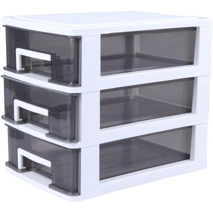 Powerking Boîte De Rangement Acrylique 4 Niveaux – Vitrine 36x23x27 Cm, Porte Magnétique, Protection Poussière