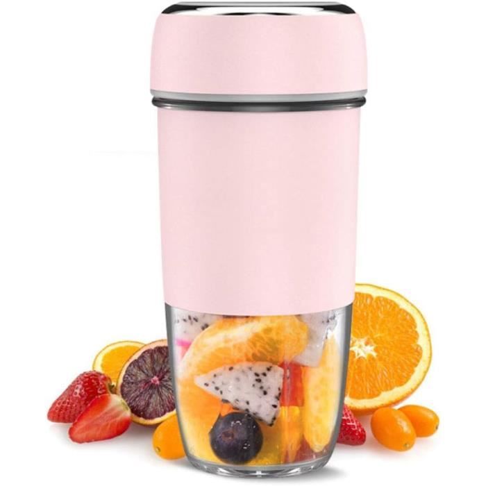 Presse-Agrumes Électrique Portable SVCEQZE - Mini Mélangeur USB Pour Smoothies, Jus De Fruits Et Shakes, 6 Lames Puissantes