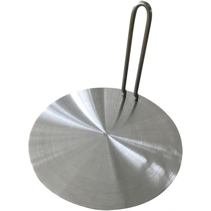 Plaque Diffuseur De Chaleur Induction 28 Cm – Acier Inoxydable Avec Poignée Amovible, Idéal Pour Casseroles & Poêles