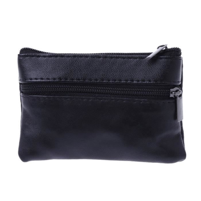 Mignon Femmes PU Cuir Mini Portefeuille Porte-clés Zip Coin Bourse Sac Cadeau