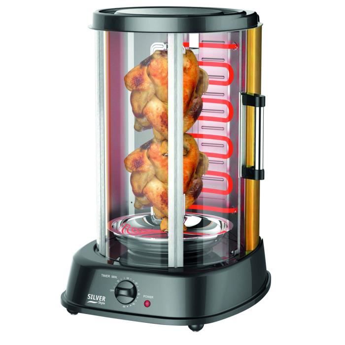 Photo de four-rotissoire-vertical-xxl-poulet-kebab-silver-style-792