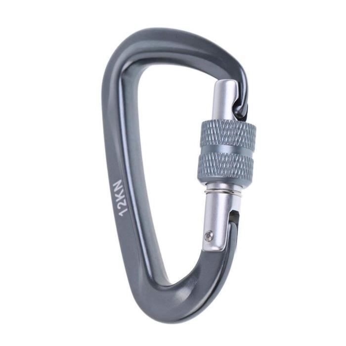 12KN Aluminium Mousqueton D/égaine Pour Sac /à Dos Escalade
