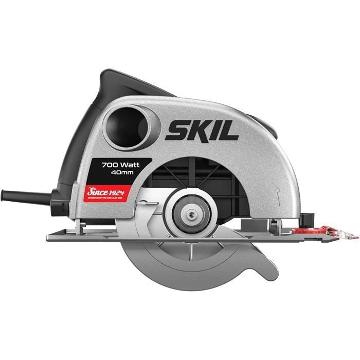 Skil 5740CA Scie Circulaire Compacte 40 mm (700W, Raccord pour Aspirateur, Guide Parallèle, Lame