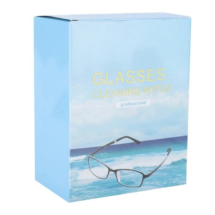 50 lingettes nettoyantes de lunettes/optique photo dégraissante anti