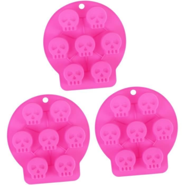 2 Pièces Moule À Glaçons Crâne En Silicone, Skull Bacs À Glaçons Avec