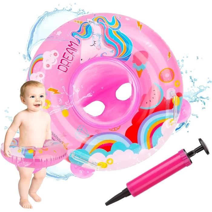 Bouée Bébé Dinosaure Sirène Licorne - Anneau De Natation Avec Siège Pour Bébé Et Enfant Bouée Pailletée Enfant
