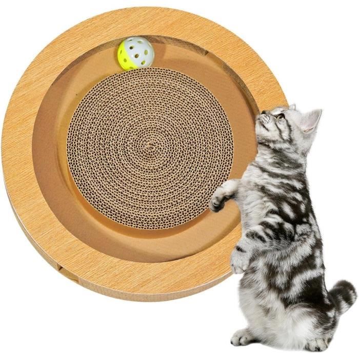 Lot De 2 Grandes Planches À Gratter Pour Chat En Carton - Avec Herbe À