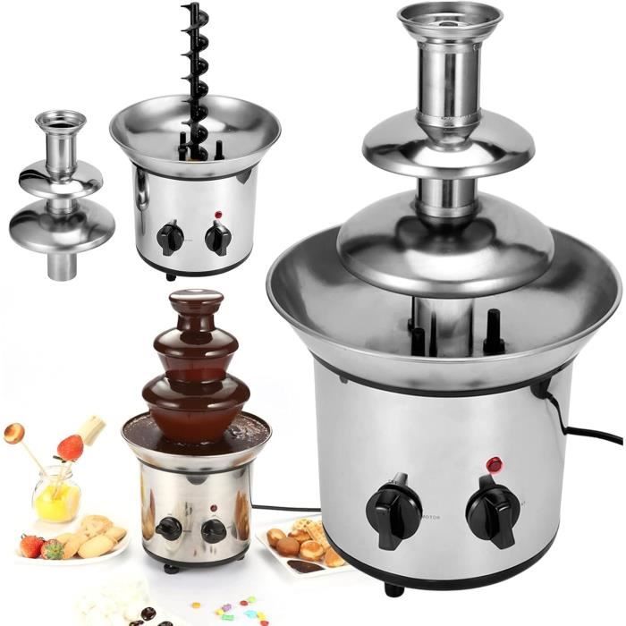 Fontaine à Fondue Au Chocolat à 3 Niveaux De De 1,5 Lb (680 G) Par Total Chef TCCFS02 - 2