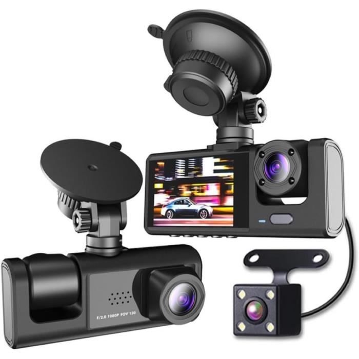 Dashcam Apexcam 1080P Double Caméra Avant/arrière - 170° Grand Angle, Vision Nocturne, Parking 24h/24