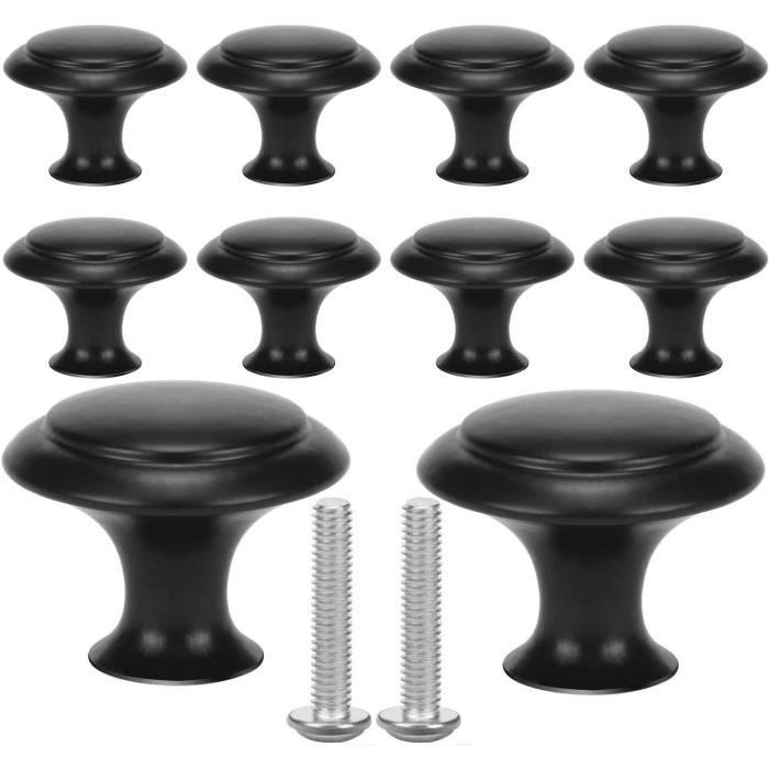 10 Pièces Poignée Meuble, Petit Manipuler Tiroir Acier Bouton, Boutons