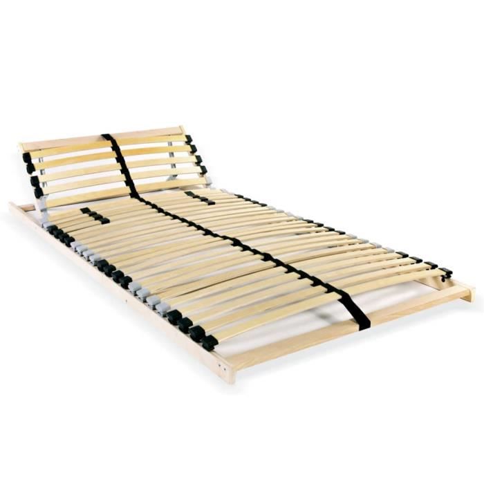 JGR*520 Sommier à lattes avec 28 lattes 7 zones 70 x 200 cm Fonctionnel Qualité supérieure JGR*520 Sommier à lattes avec 28 lattes 7 zones 70 x 200 cm Fonctionnel Qualité supérieure