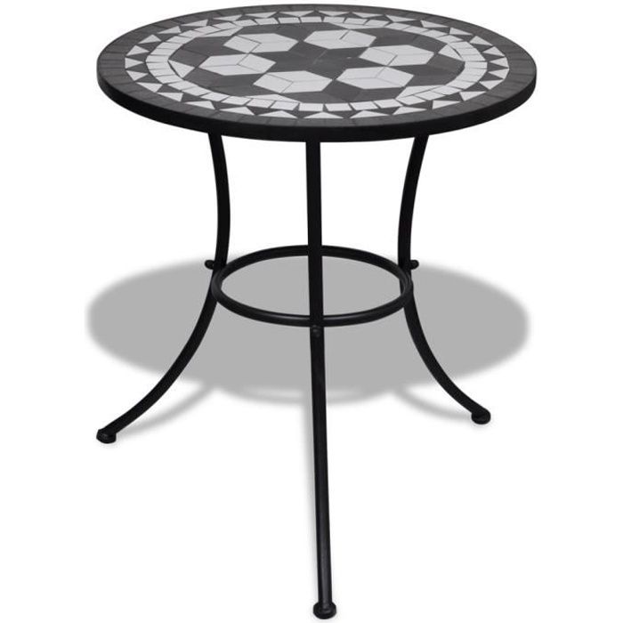 vidaXL Table de bistro et 60 cm Mosaïque